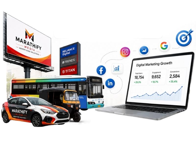 Marathify Media indoor outdoor advertising solution
